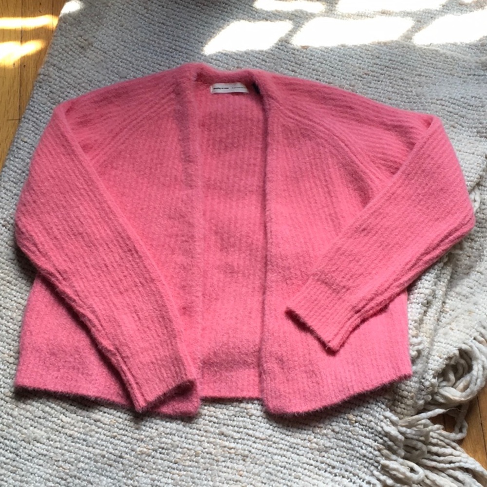 Fuzzy Pink Cardigan